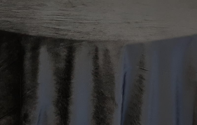 Black Plush Velvet - 120"