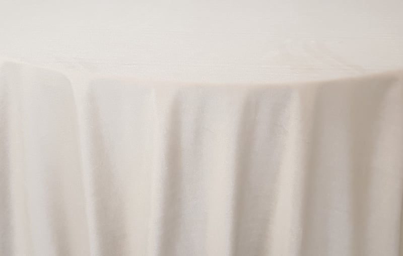 Ivory Plush Velvet - 120"
