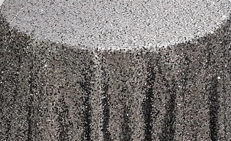 Silver Sequins - 90" x 156"