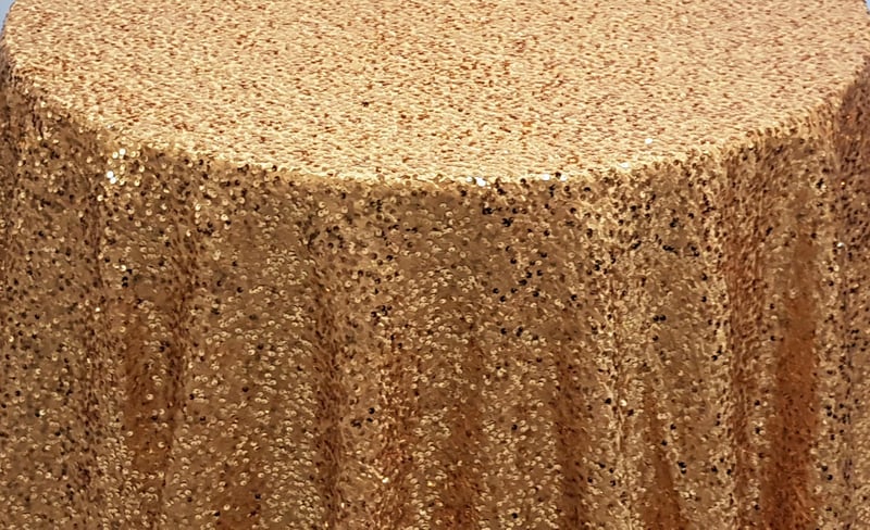Gold Taffeta Sequins - 90" x 156"