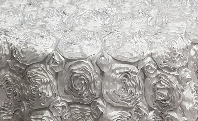 White Rosette - 90" x 156"