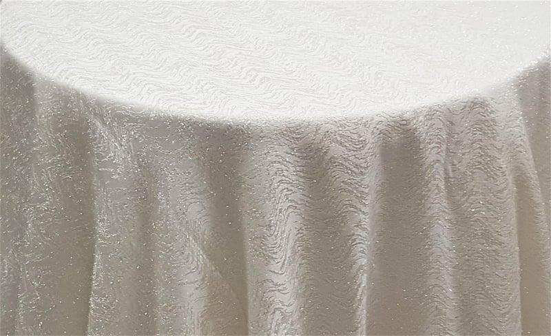 Ivory Twinkle-Tinsel - 90" x 156"