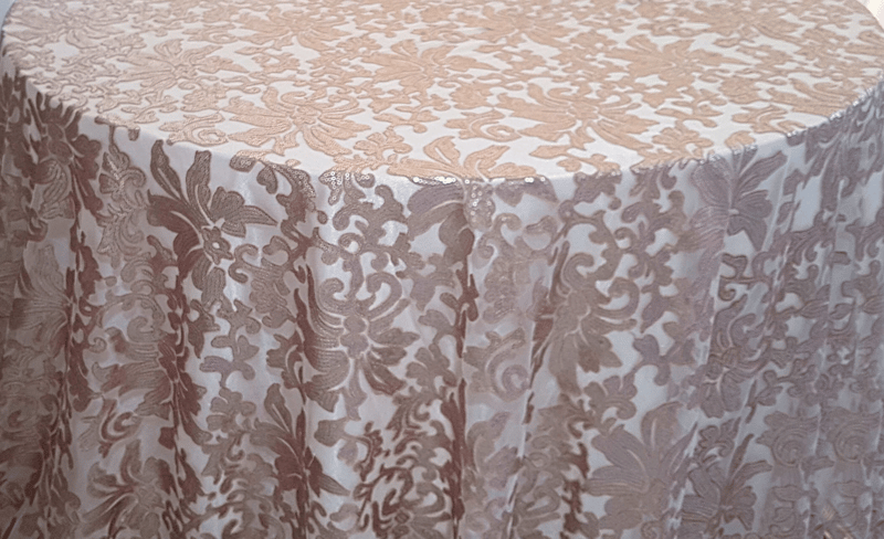 Champagne Milan Lace - 100" x 160"