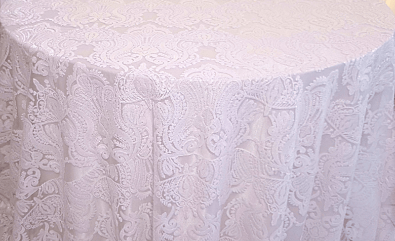 Blush Princess Lace Overlay - 132"