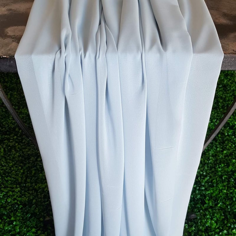 Baby Blue Chiffon Runner