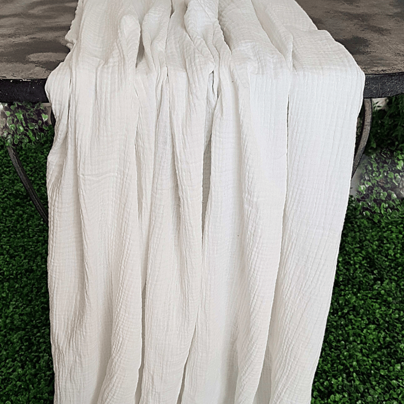 Ivory Double Gauze Runner
