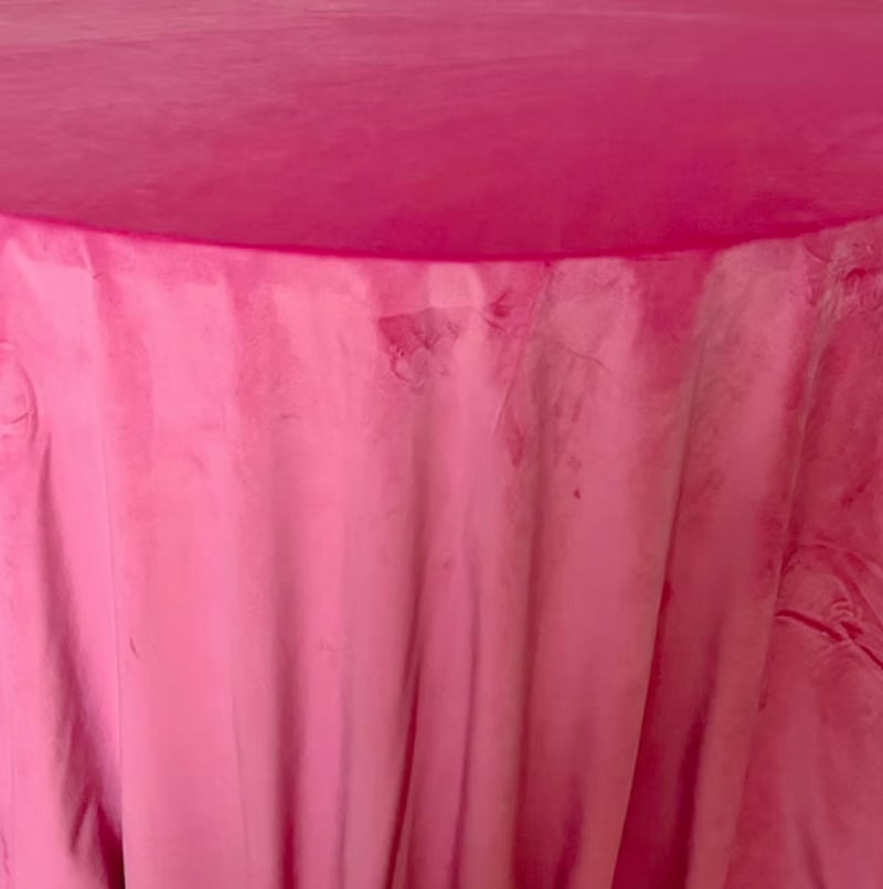 Raspberry Plush Velvet - 100" x 160"