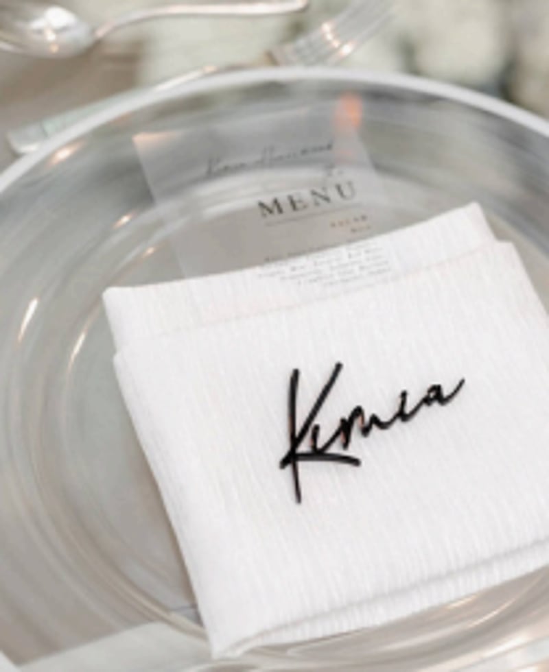 Acrylic Name Place Cards (colour options)