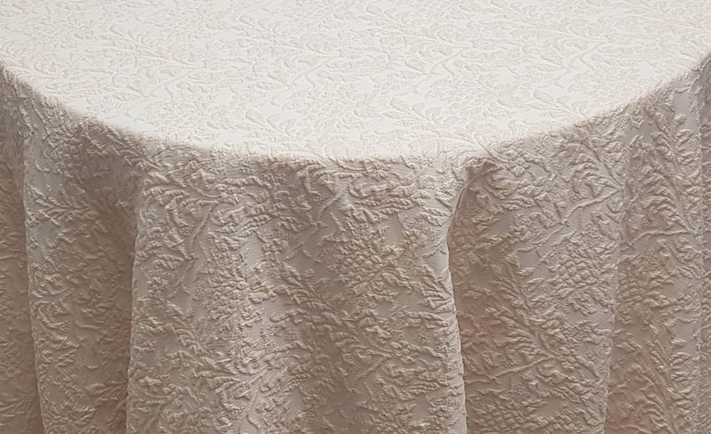 Ivory Lucia Jacquard Linen Collection