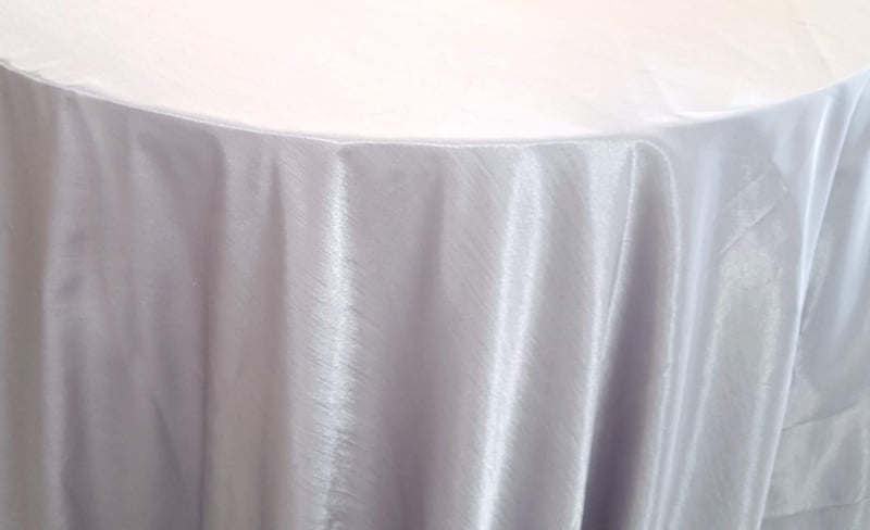 Silver Satin Linen Collection