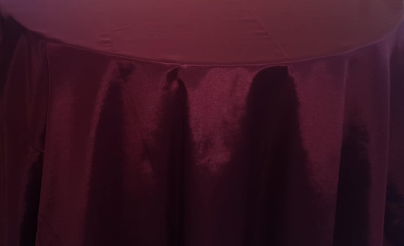 Burgundy Satin Linen Collection