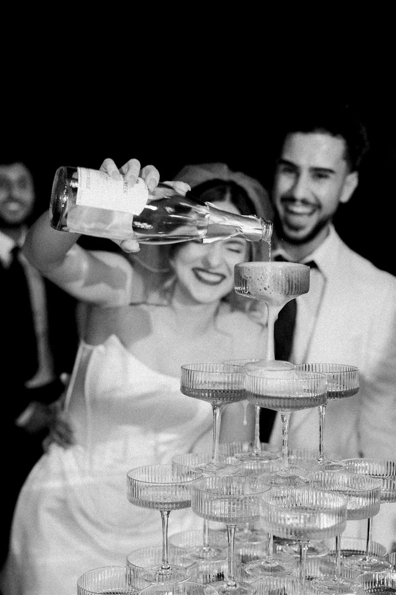 Ribbed Champagne Tower
