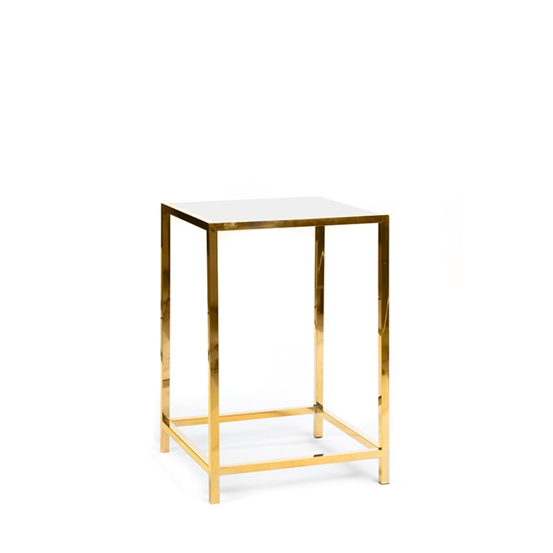 Capital Cruiser Table - Gold & White