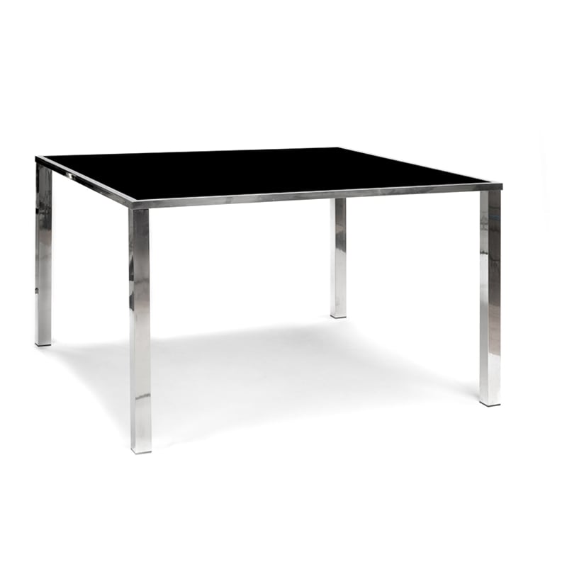 Avalon Communal Table - Silver & Black