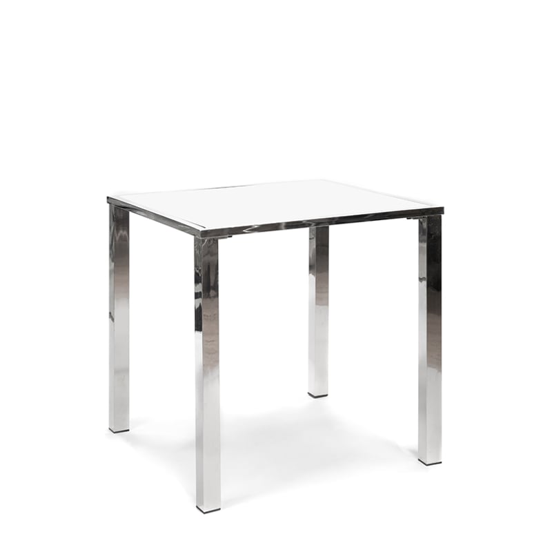 Bowery Communal Table - Silver & White