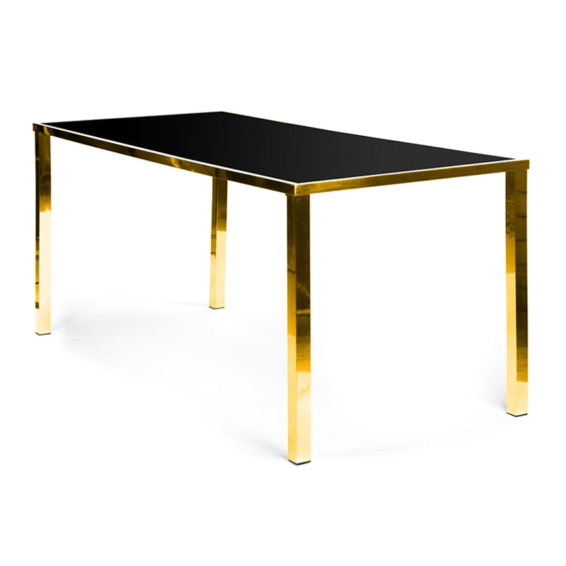 Metropolitan Communal Table - Gold & Black