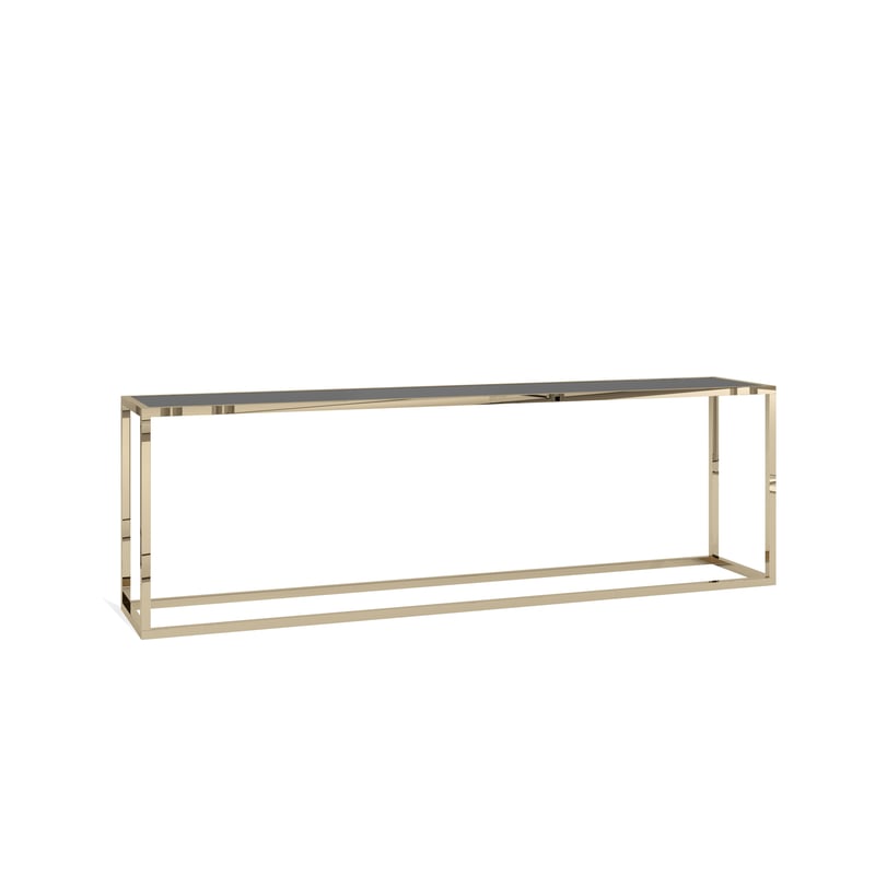 Raleigh 30" Gold Credenza - Black Insert