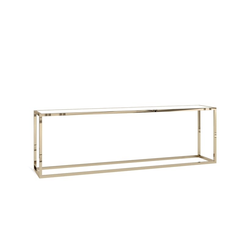 Raleigh 30" Gold Credenza - White Insert