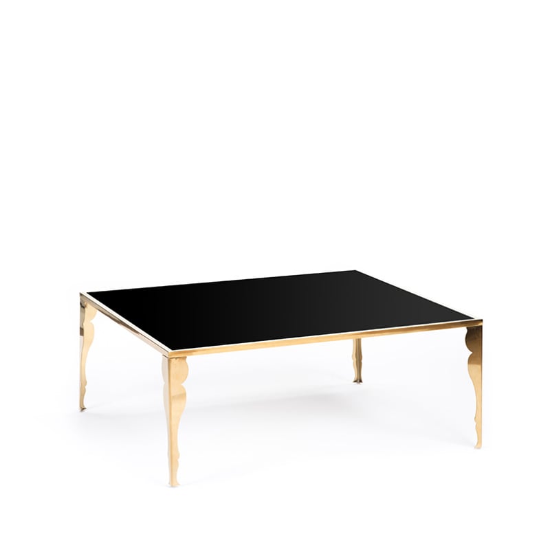 Carleton Silhouette Coffee Table - Gold and Black