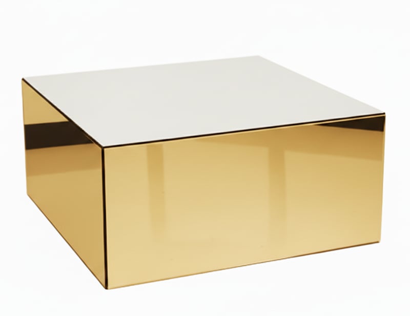 Nelligan Coffee Table - Gold Frame - White Top