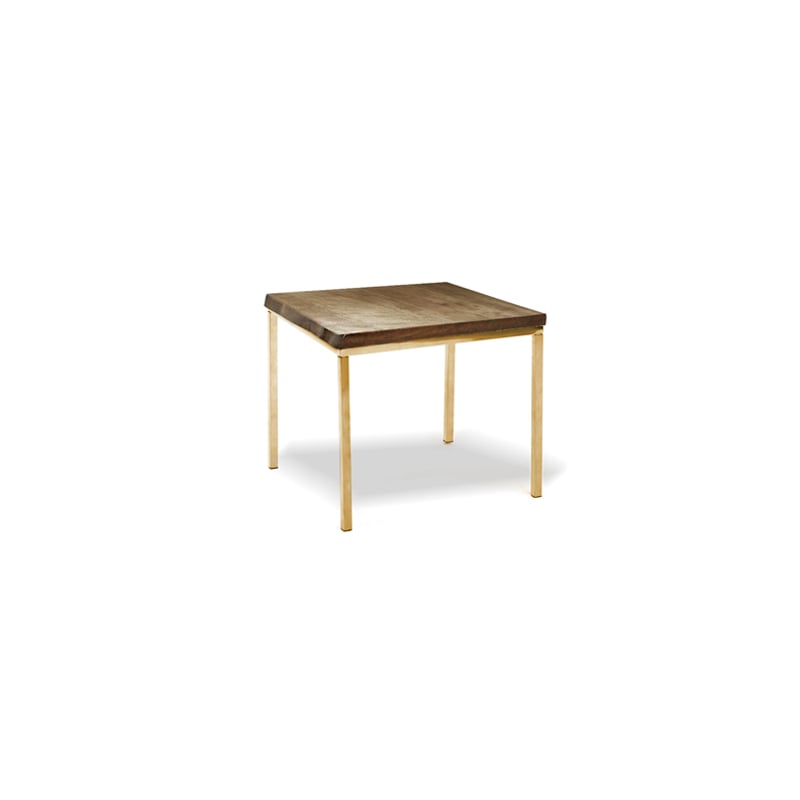 Mercer End Table - Gold and Wood