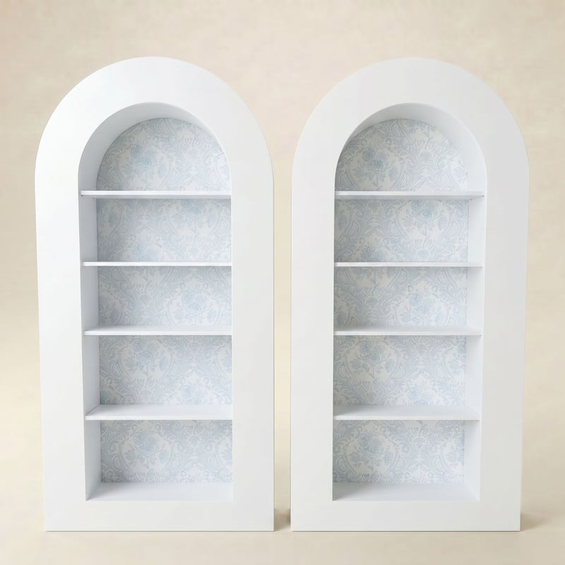 Archie Bar Back Set of 2 - Blue Floral