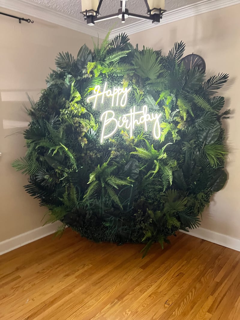 Foliage Wall Backdrop - 6ft