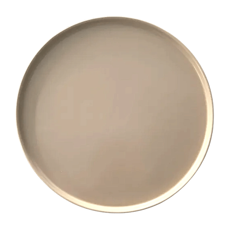 Terra Matte 12" Porcelain Charger Plate - Beige