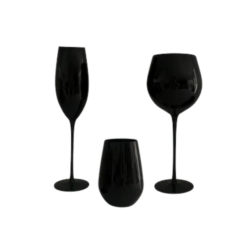 Nera Stemware Set - Black