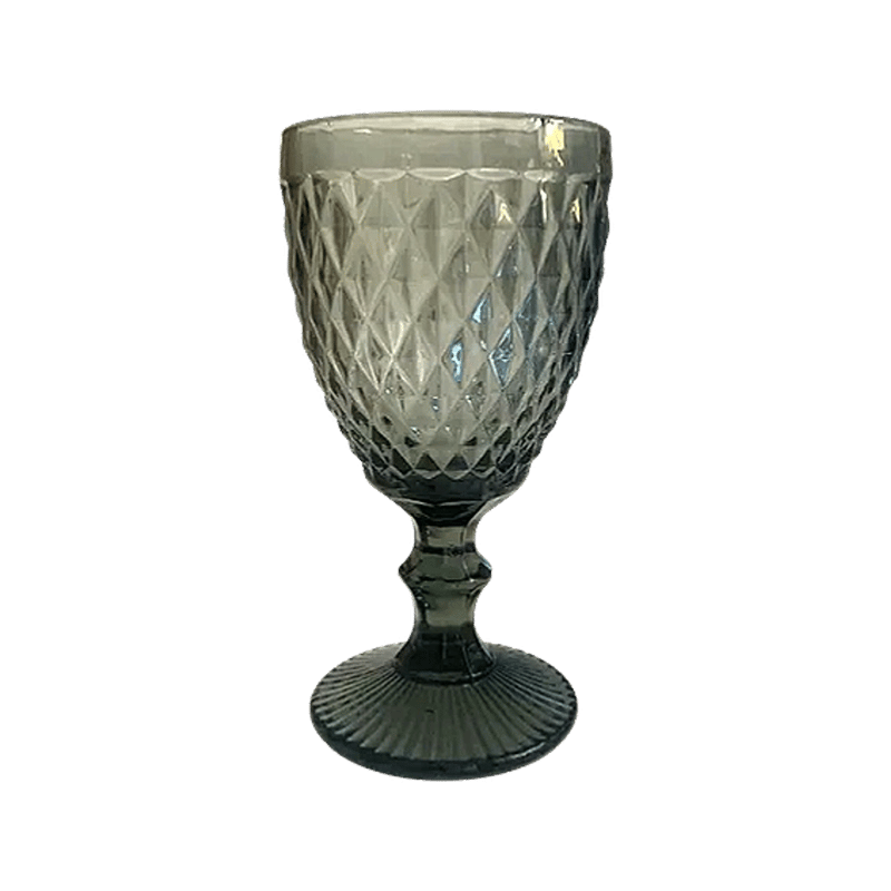 Diamante Goblet - Smoke