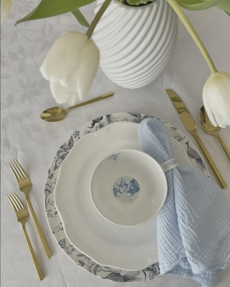 Shiny Gold Flatware Set