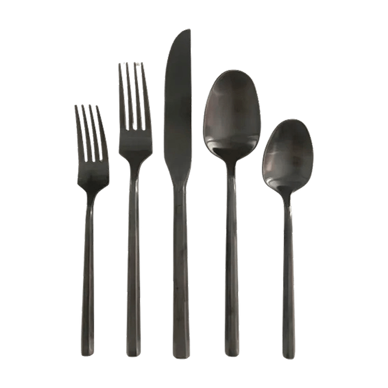 Matte Black Flatware Set
