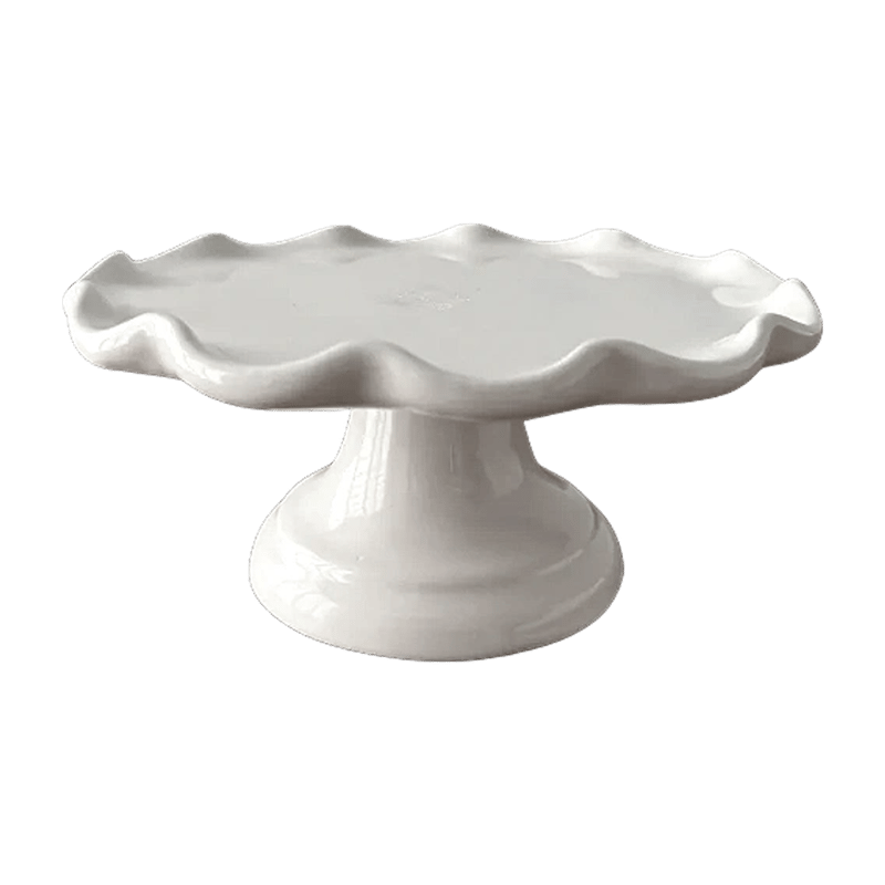 Scalloped Cake Stand - 8"