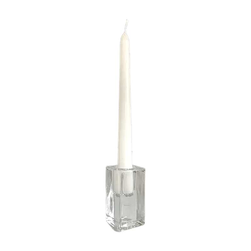 Glass Block Candleholder - 3"