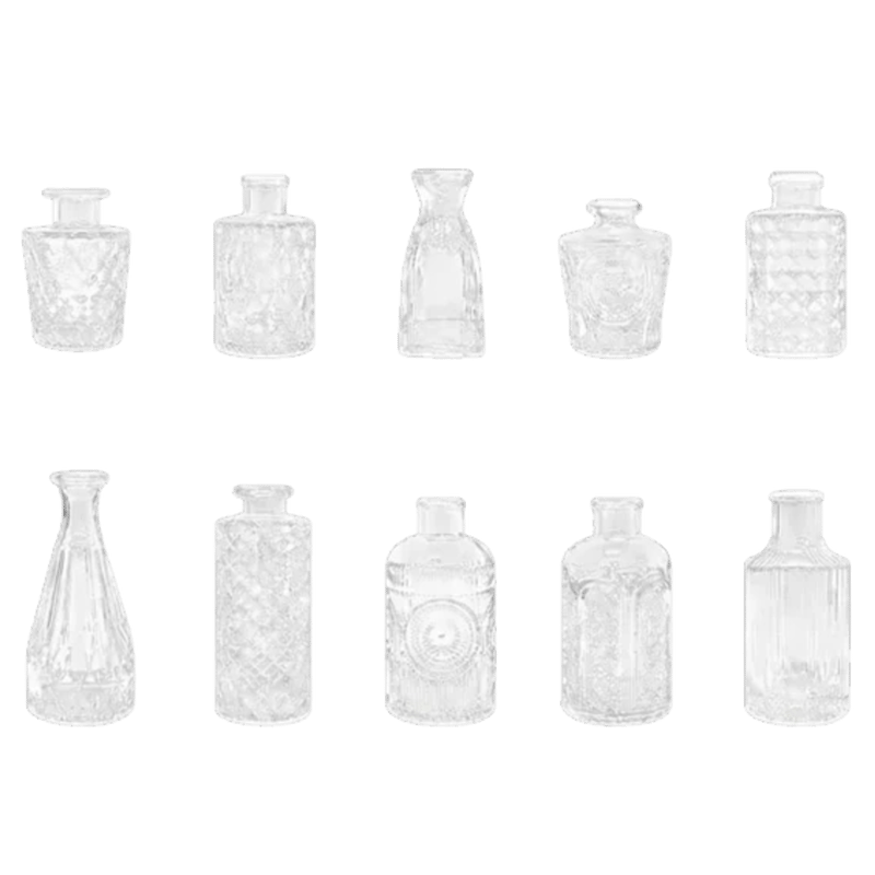 Glass Vintage Bud Vases