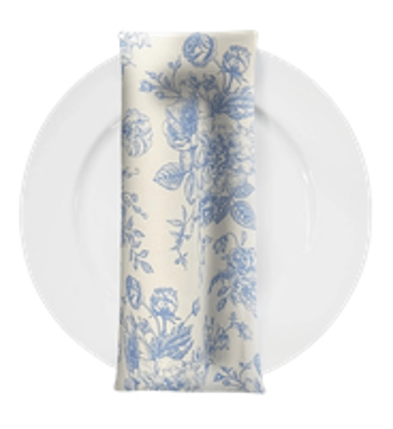 French Toile Blue Napkin