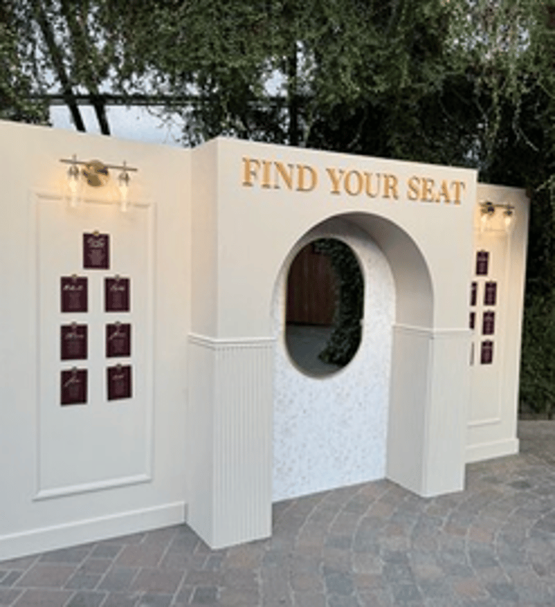 Seating Chart Wall Rental