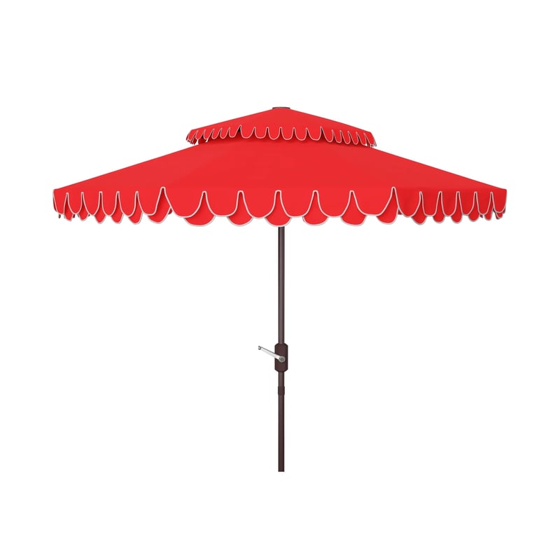 Red Double Scallop Umbrella