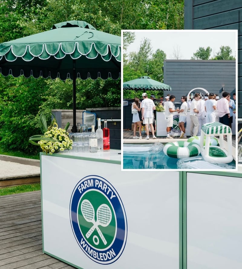 Green Double Scallop Umbrella