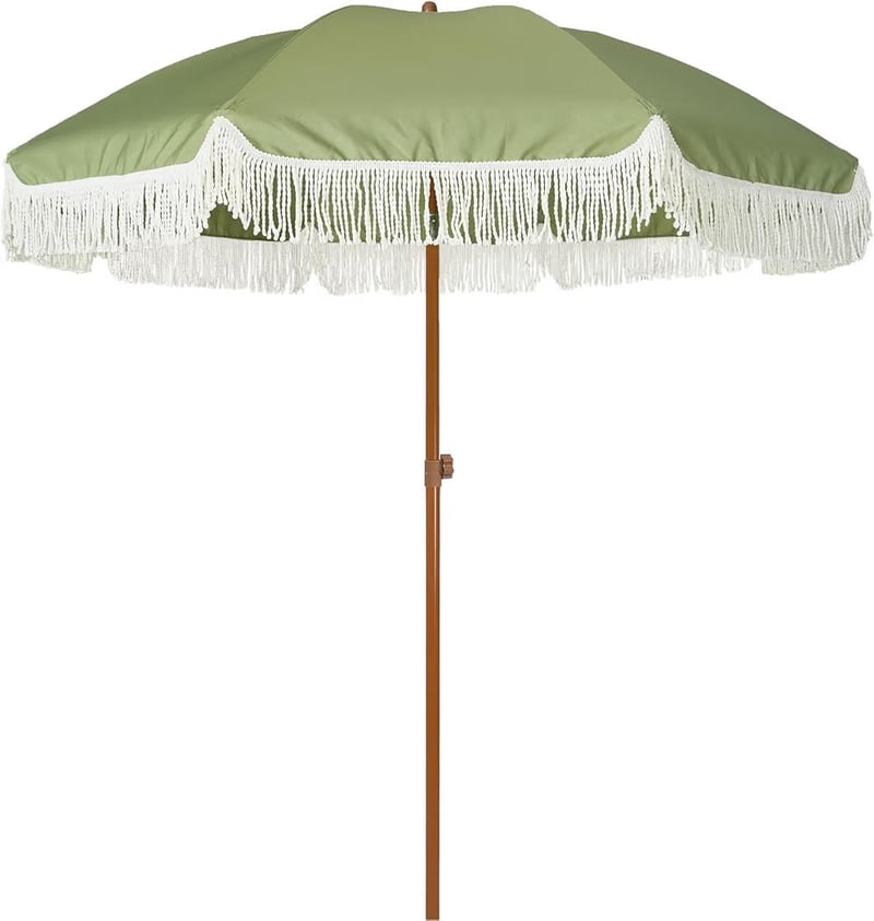 Sage Fringe Umbrella