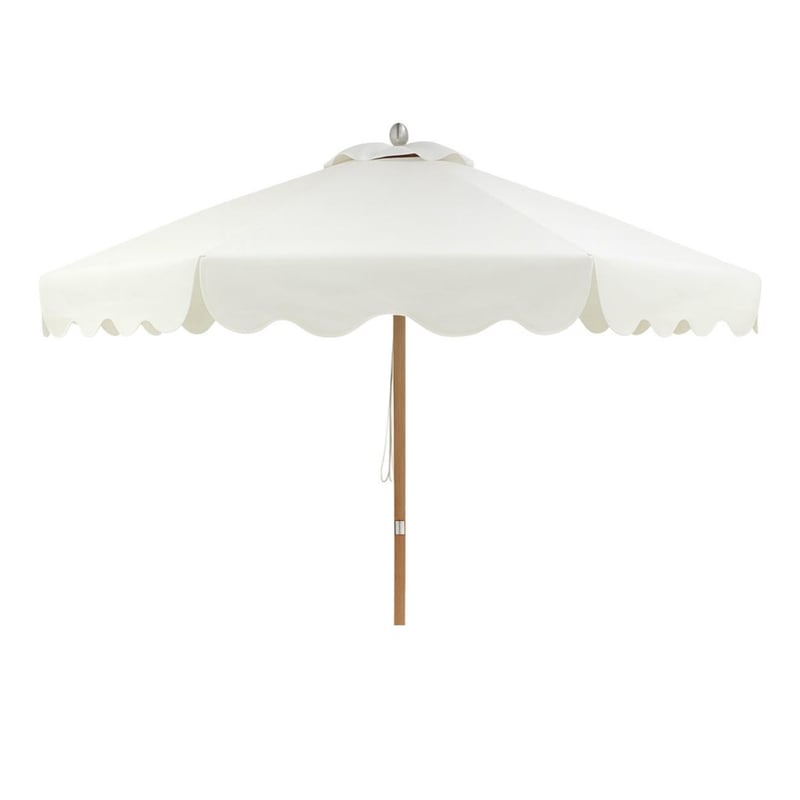 Off White Scallop Umbrella