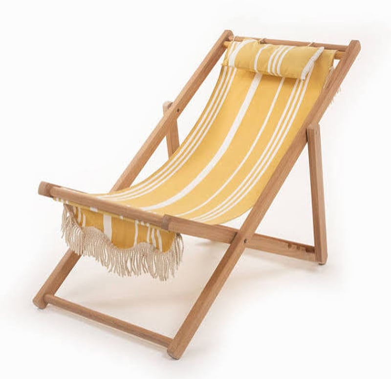 Yellow Stripe Sling Chair