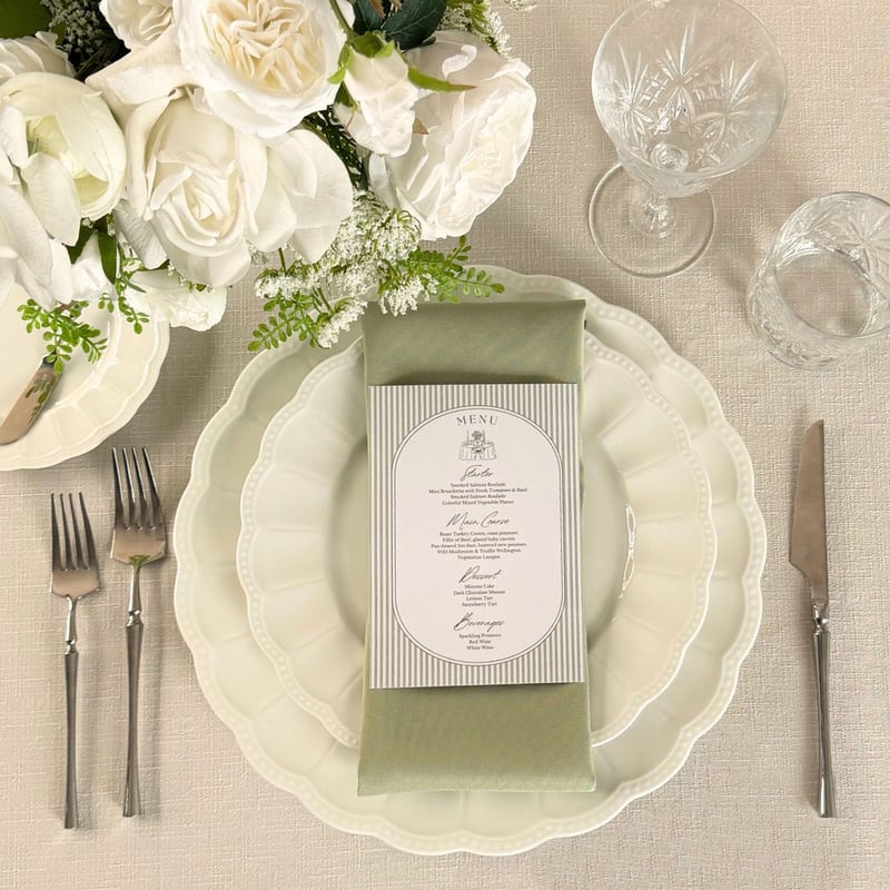 Woven Round Tablecloth - Bone