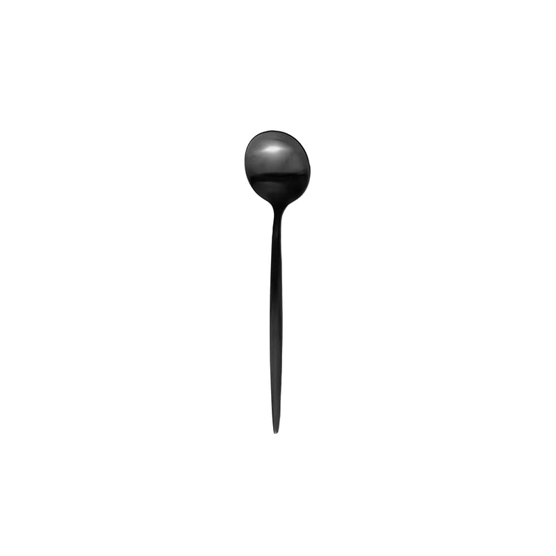 Lisbon Matte Black Dessert Spoon