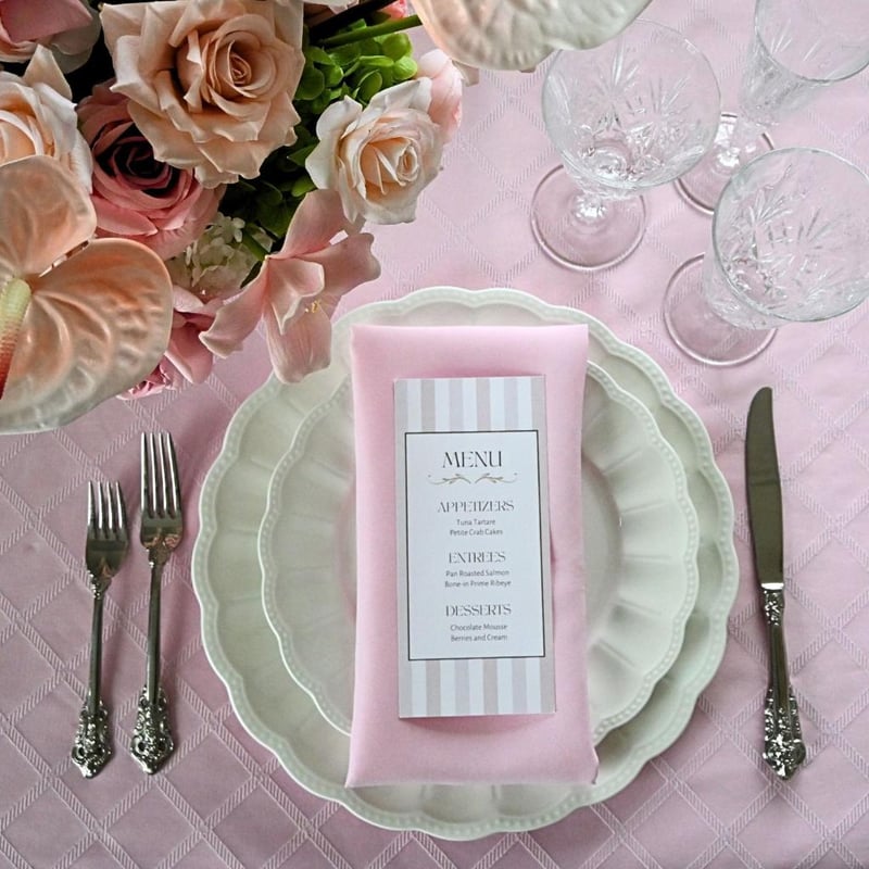 Poly Napkin - Petal Pink