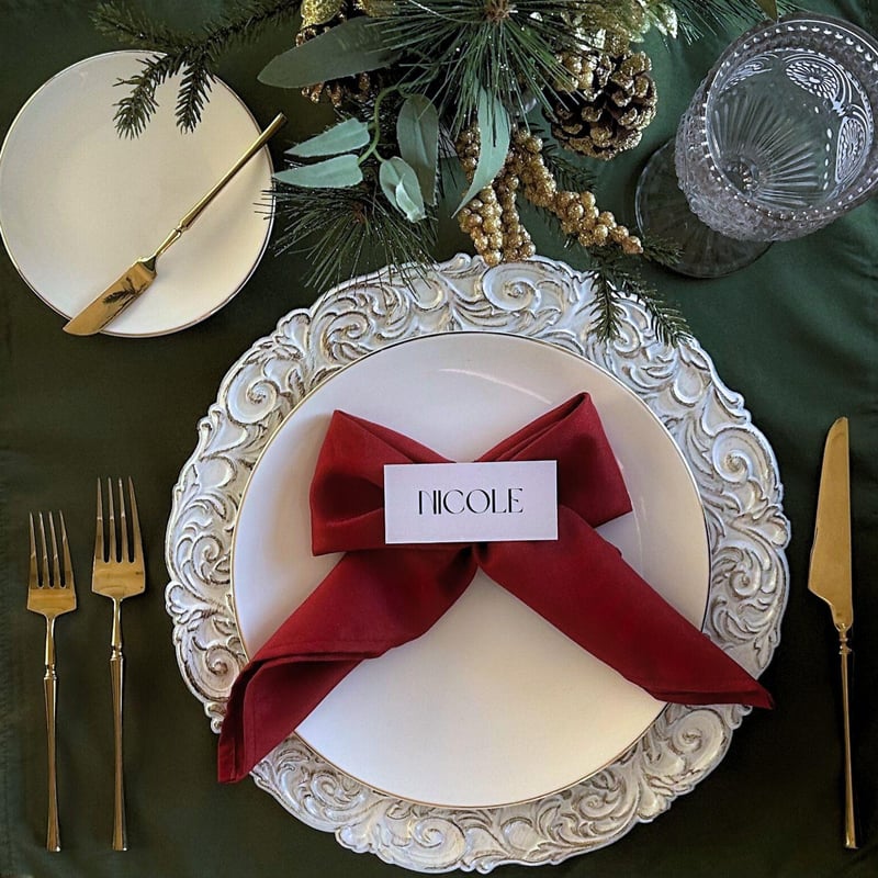 Poly Napkin - Burgundy