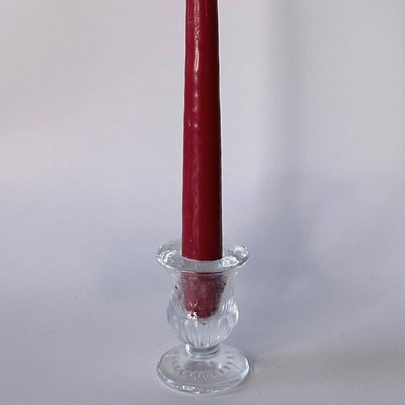 12" Taper Candle - Burgundy