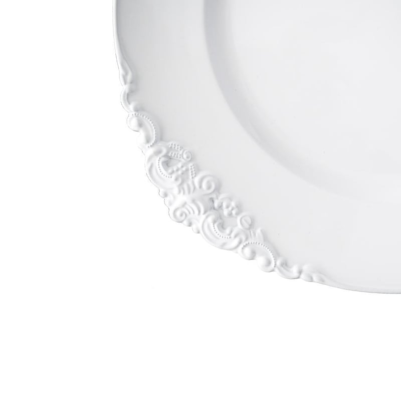 Vintage White Charger Plate