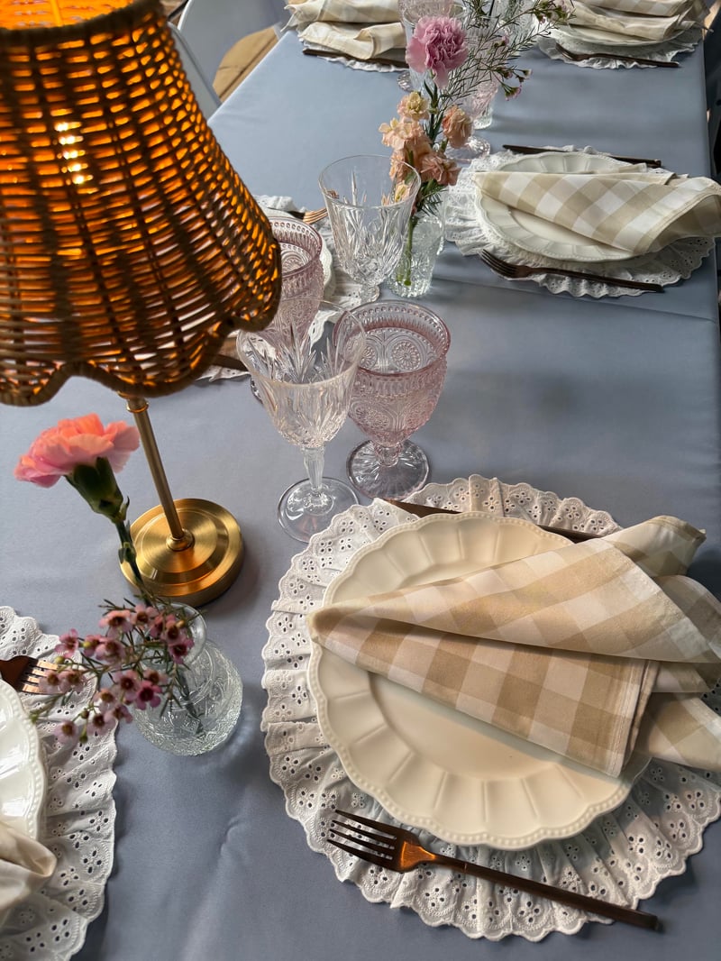 Blush Vintage Glass Goblet