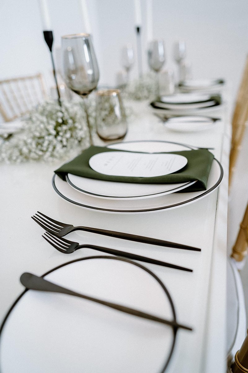 Lisbon Matte Black Flatware Set